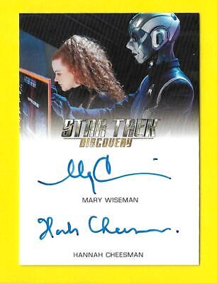 2020 Star Trek Discovery Saison 2 Autographe Mary Wiseman Hannah Cheesman Rare