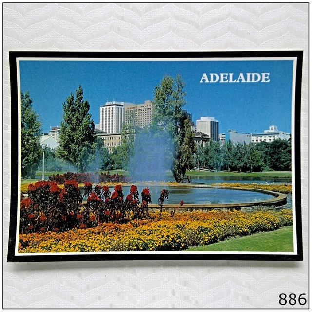 Adelaide A scenic view from banks of the Torrens River 1985 Postcard (P886)