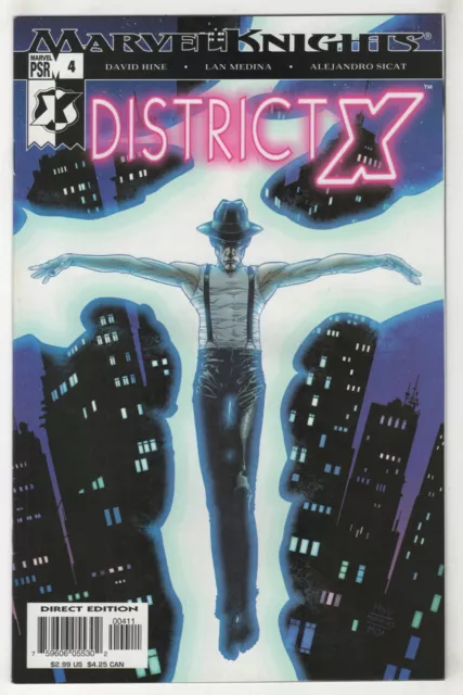 District X #4 (2004, Marvel [Knights]) [Mr. M Cover] David Hine, David Yardin D