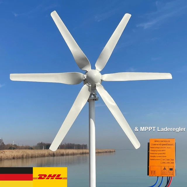 12V 800W WINDKRAFTANLAGE Windgenerator Windturbine Windrad mit MPPT