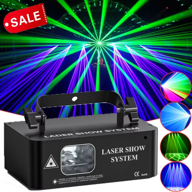 500mW RGB LED Laser Beam Projector Light DMX Scanner DJ Disco Light Stage Party