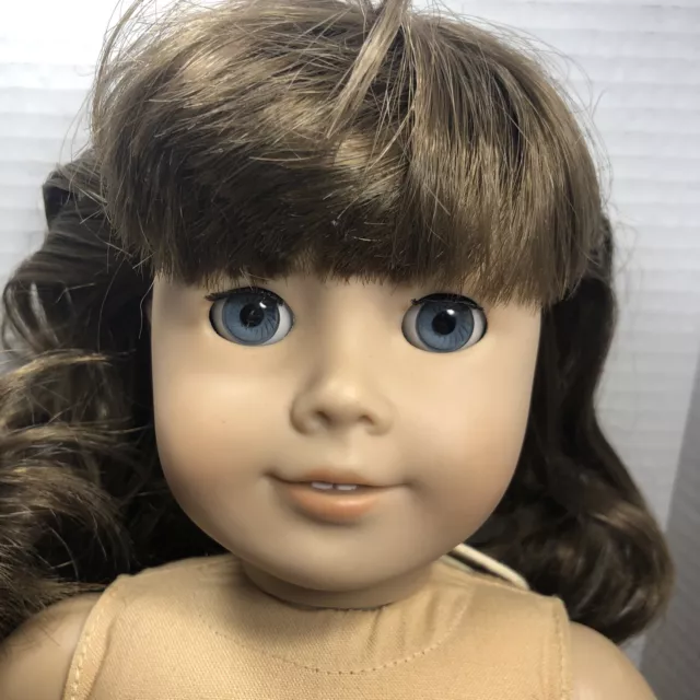 2008 Pleasant Company 18” Doll Brown Hair Blue Eyes Beautiful Face Loose Legs