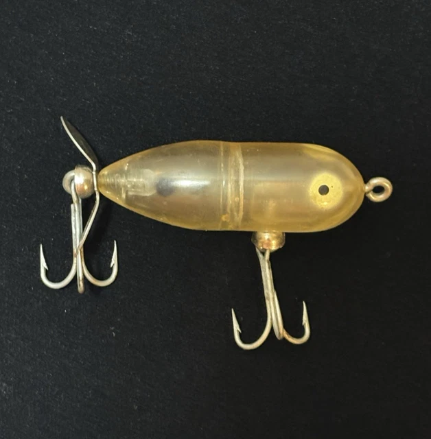 ANCIEN PETIT LEURRE de pêche torpille Heddon EUR 0,01