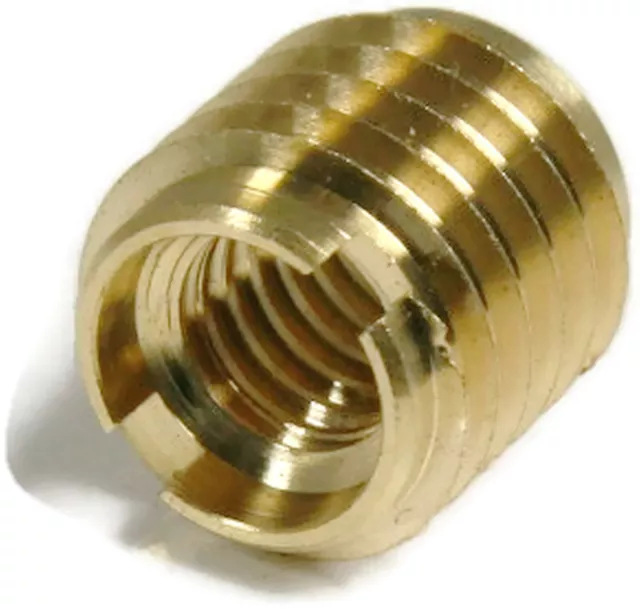 Metric Thread Insert for Wood EZ-LOK Brass #400 Series Threaded Wood Inserts