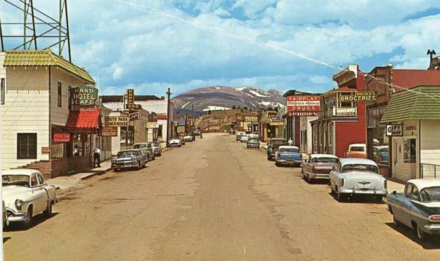 Postcard View of Front Street in Fairplay, CO.       S6.