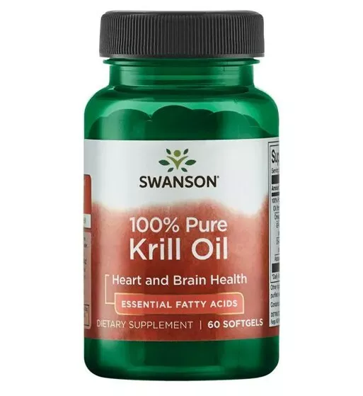 Swanson Huile de Krill 100% pure 500mg 60 Gélules