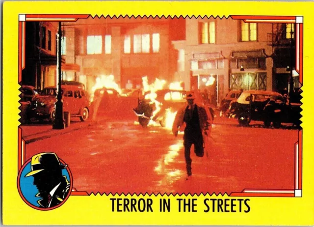 1990 Terror in the Streets 52 Topps Calling Dick Tracy Trading Card TC CC