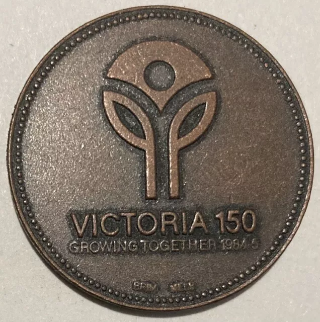 1985 Victoria 150 Years  Token / Medal City Of Hawthorn