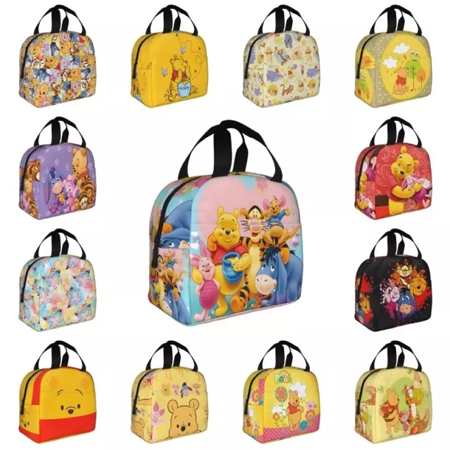 Kids Winnie The Pooh Insulated Lunch Bag School Picnic Travel Snack Lunchbox Bag