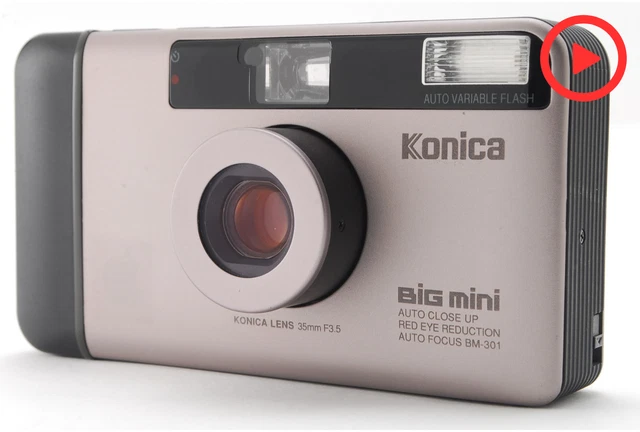 LCD OK![MINT] Konica BiG mini BM-301 35mm f3.5 Point and Shoot Film Camera JAPAN