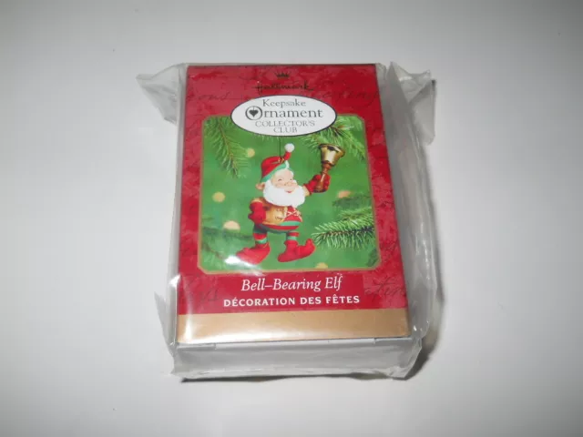 Hallmark Keepsake  Bell Bearing Elf Ornament New In Box  Sealed