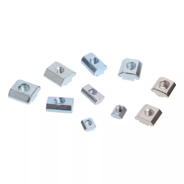 10PCS M3 M4 M5 M6 M8 T Block Square Nuts T-Track Sliding Hammer Nut For Faste-wf