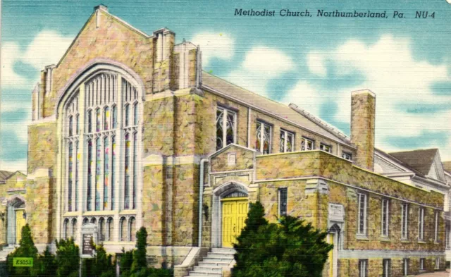 Postcard Methodist Church, Northumberland, Pennsylvania