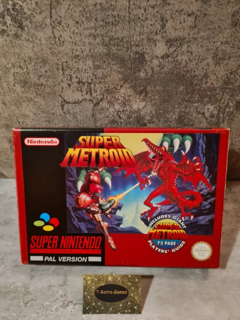 SNES Super Nintendo Super Metroid mit OVP und Spieleberater UKV Big Box