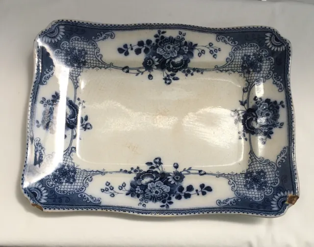 Ford & Sons Flow Blue Serving Dish