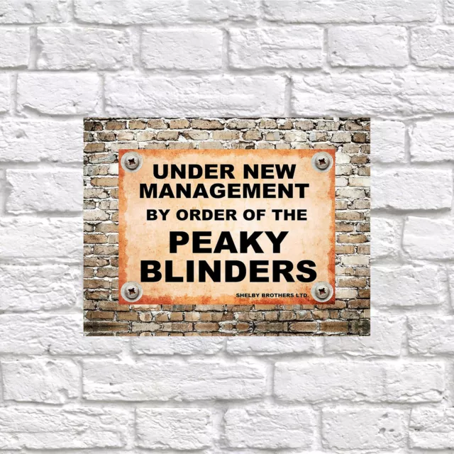 Peaky Blinders Management, Retro tin sign nostalgic art gift Home Decor