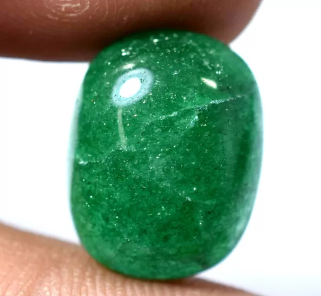 10.45 CT Naturel Riche Profond Vert Cabochon Onyx AAA+ Qualité Pierre Précieuse