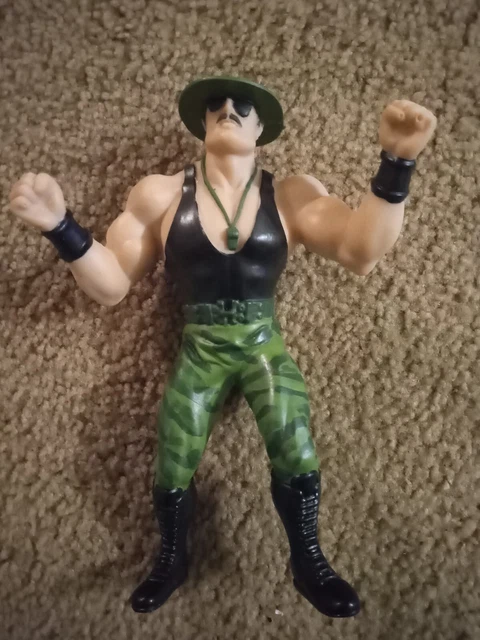 Custom WWF LJN Sgt. Slaughter Wrestling G.I. JOE RUBBER CLONE PICK YOUR COLOR