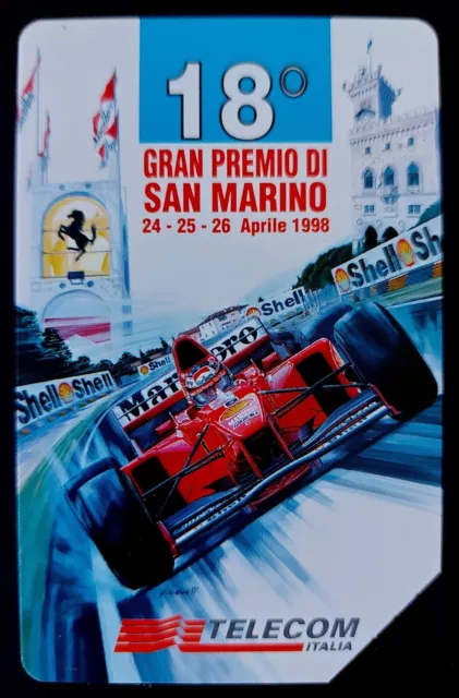 Scheda Telecom 18° Gran Premio Di San Marino 1998 Imola Ferrari Formula Uno