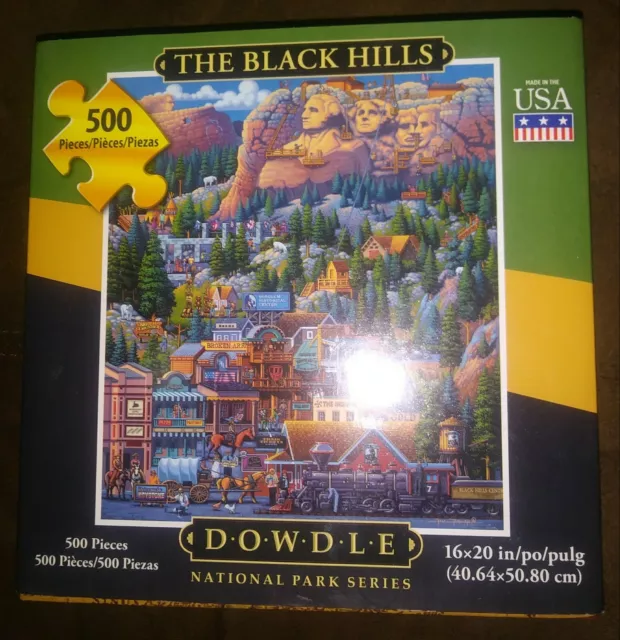 Artist Eric Dowdle 500 Piece Jigsaw Puzzle The Black Hills Mount Rushmore Sd