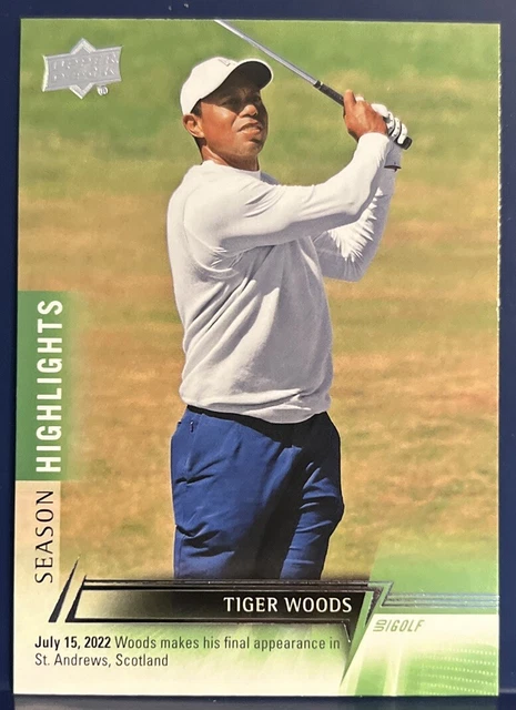 TIGER WOODS 2024 Upper Deck UD Golf Season Highlights Card #78 Pro