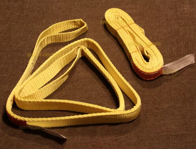 TWO (2x) EE2-901 x 6ft Polyester Web Lifting Sling 1"x6' Lifting Tow Strap 2 ply