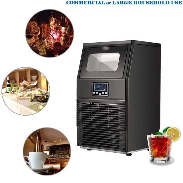 BUILTIN COMMERCIAL ICE Maker Stainless Steel Bar Restaurant Ice Cube