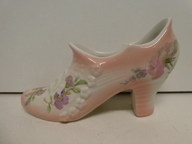 Vintage James Kent Old Foley Pottery Boot Shoe Glaze Statue Art Figurine
