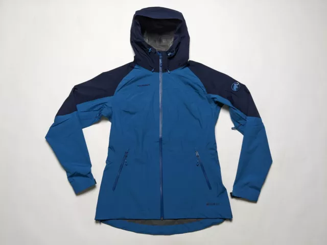 BNWT MAMMUT WOMEN S Gore tex Paclite Wenaha Jacket Blue Size XS Extra Small 79.99 PicClick UK