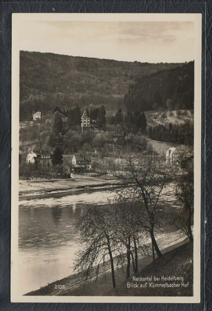 KAR 36797) Echt Foto AK Neckartal bei Heidelberg Kümmelbacher Hof 1930