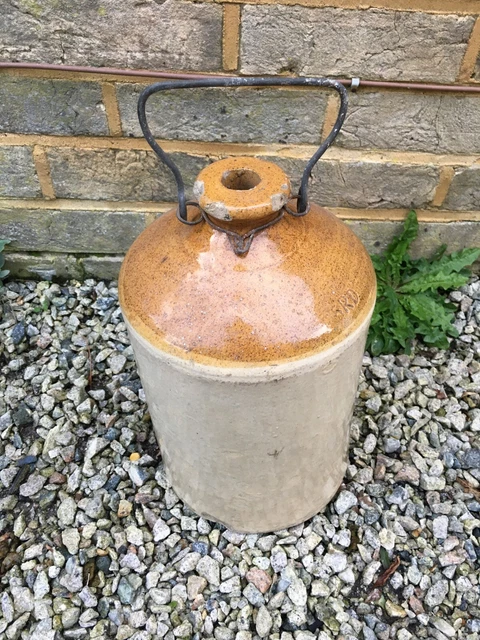 WW1 BRITISH SRD Rum Jar with original handle rare glazed SFR Gibbs ...