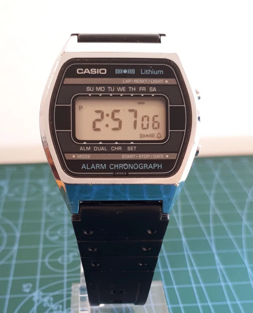 CASIO A657 VINTAGE Digital Watch Alarm Stopwatch Module 160 Rare Used