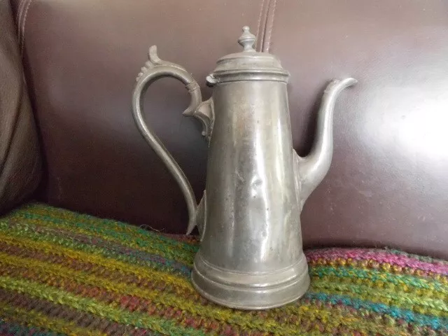 Antique Pewter Coffee Pot by James Dixon & Sons of Sheffield