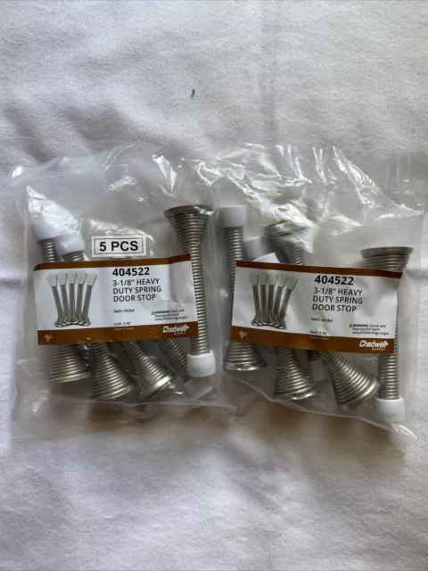 Chadwell 3-1/8” Heavy Duty Spring Foor Stops 404522 2-Packs of 5 Total of 10 Ea