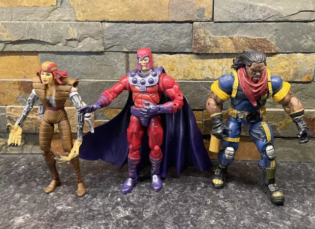 ￼Lot Of 3 Marvel X-Men Action Figures, Toy Biz, 2003-2006