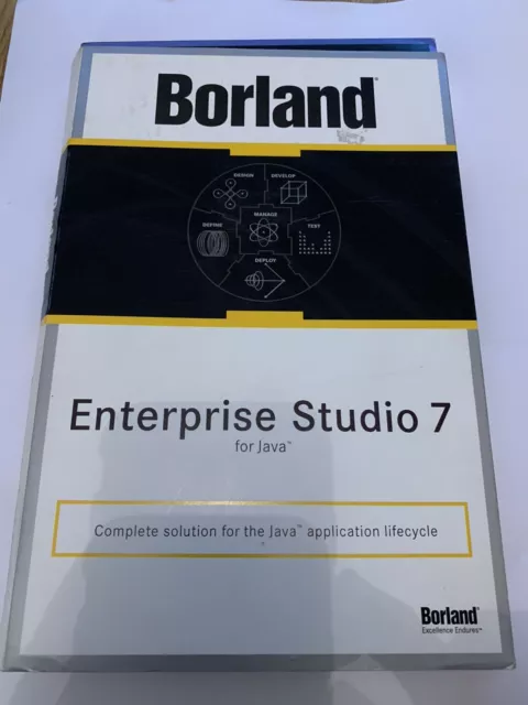 Borland 2003 ENTERPRISE Studio 7 For Java Vintage Software For Collector