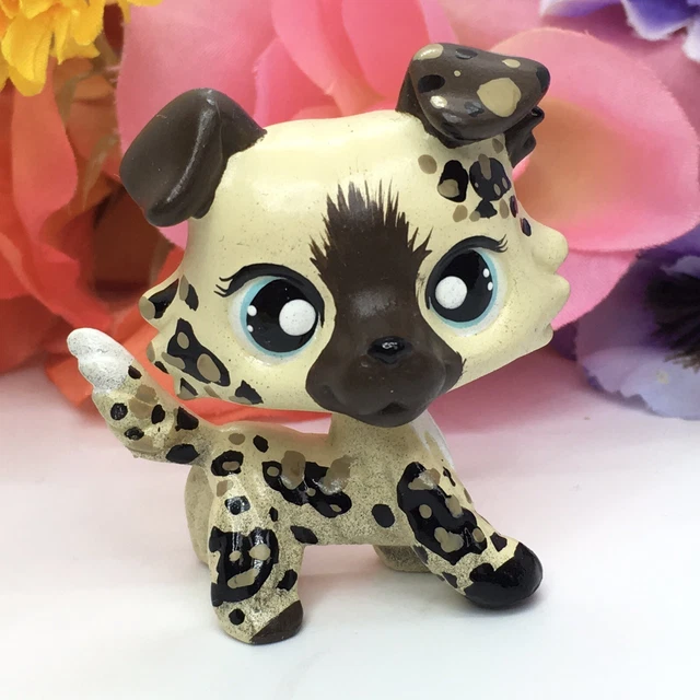 Authentic Littlest Pet Shop #1676 Chien Colley Collie Dog LPS