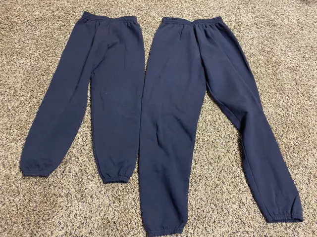Vintage Cheetah Sweatpants Youth Lotof 2 Black Made USA 90s 6/7 10/12