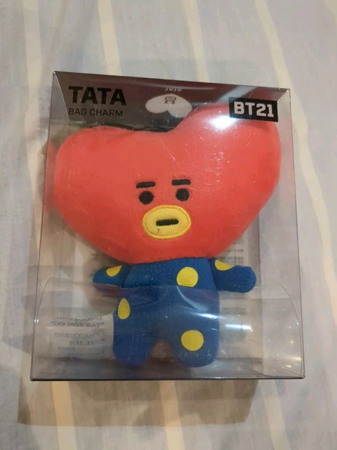 NEW OFFICIAL BT21 Tata Bag Charm Plush BTS KPOP Line Friends £20.00 ...