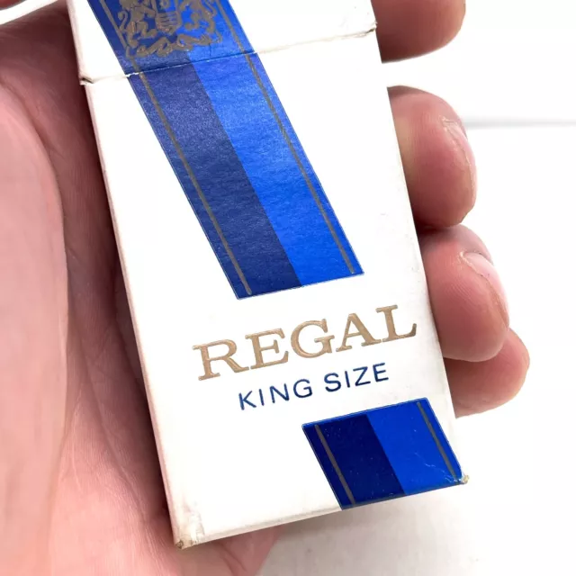 Vintage Regal King Size Empty Cigarette Packet. Old Pre Pictures 10Pk 3