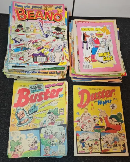Bundle Job lot The Beano, Dandy, Buster & Duster Comics