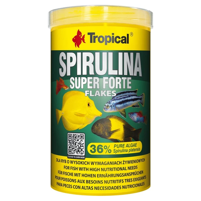Tropical Super Spirulina Forte (36%) Mangime IN Fiocchi, 1er Pacco (1 x 1 L)