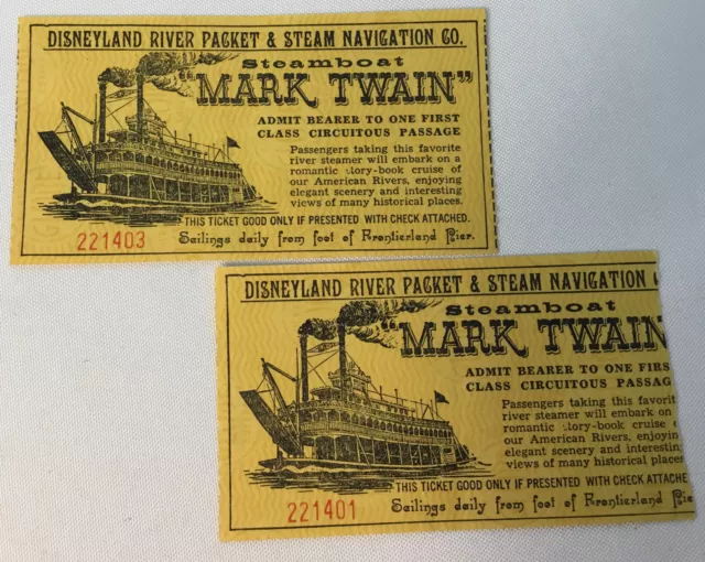 Disneyland River Packet And Steam Navigation Co. Tickets