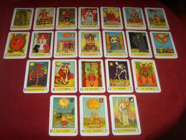 ANCIEN JEU DE tarot complet 78 cartes (style Marseille oracle divinatoire)  EUR 800,00 - PicClick FR