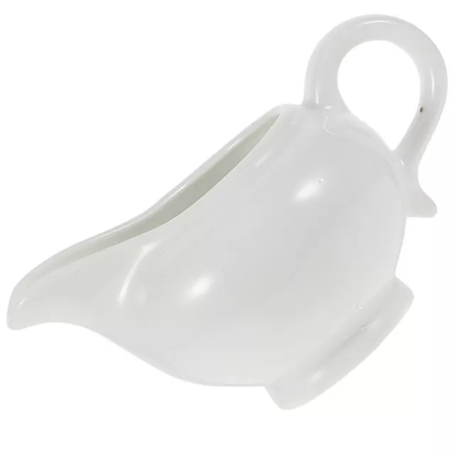 White Porcelain Creamer Pitcher Milk Coffee Gravy Boat Sauce Cup
