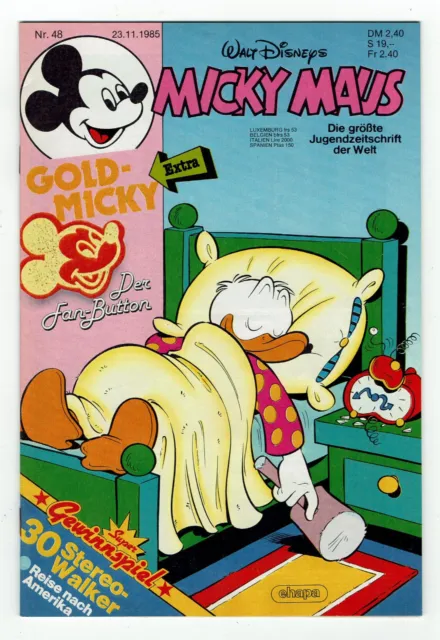 #55# Micky Maus Heft Nr. 48 vom 23.11.1985 aus dem EHAPA Verlag Walt Disney