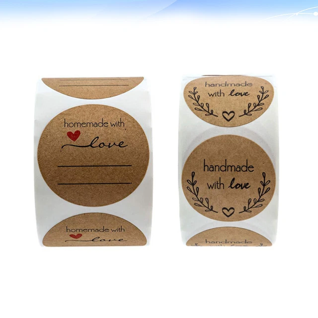 2 Roll/1000pcs Becher Aufkleber Abdichtung Paster Dekorative Label