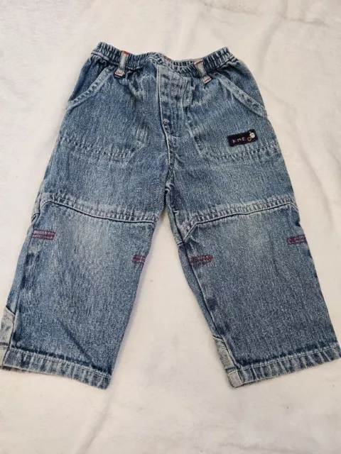 Babies Jeans Trousers Light Blue Denim Age 9-12mths Cherokee