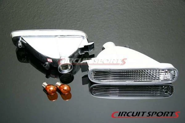 Circuit Sports Front Clear Turn Signals for 95-96 Nissan Silvia S14 Zenki JDM Circuit Sports Front Clear Turn Signals for 95-96 Nissan Silvia S14 Zenki JDM