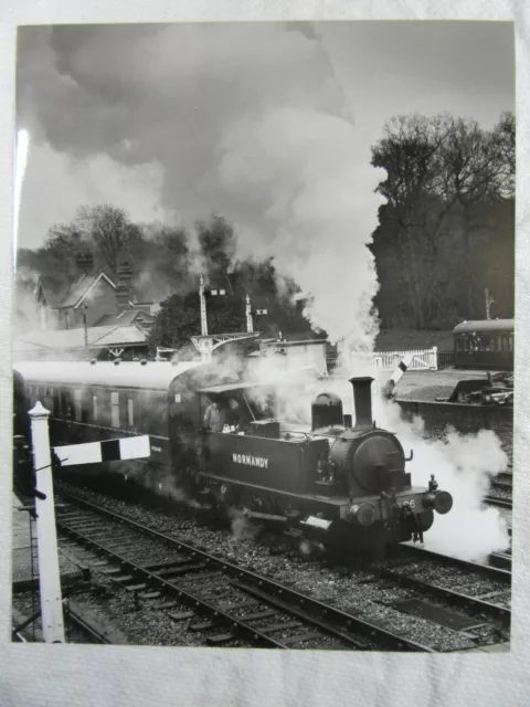 H131 - Normandy Steam Locomotive Bluebell Railway Horsted Keynes 10 x 8" Photo